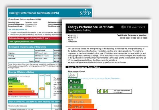 Domestic and Commercial Energy Performance Certificates